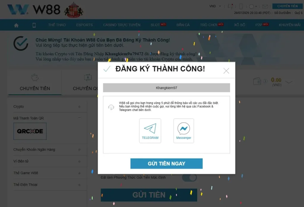 dang ky thanh cong
